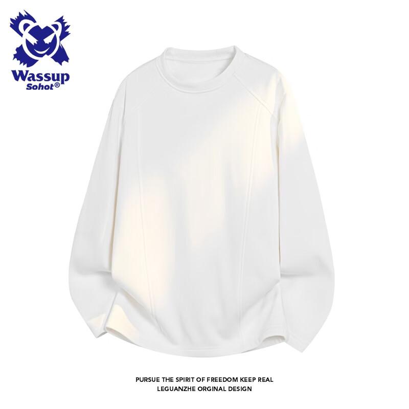 Wassup Sohot Men s Deconstructed Fleece-Lined Sweatshirt 3XL