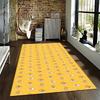 Yellow Cartoon Egg Character Pattern Carpet with Funny Expressions Suitable for Use As an Anti-slip for Living Room Bedroom Sofas