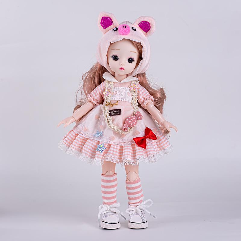 30 cm Simulationspuppenkleidung wechseln Tierkreispuppe Puppe Geburtstagsgeschenk Weiblich