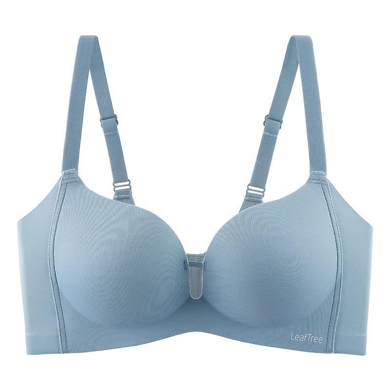 Simple Latex Underwear Women's Seamless Gathering Bra One-piece Comfortable Bra Without Underwire Smooth Bra Push Up Bra