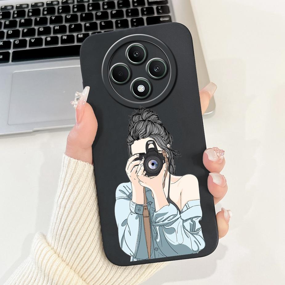 Für Oppo Reno12 F 4G Hülle CPH2687 Neue Luxus Candy Lackierte Abdeckung Stoßfeste Handyhülle Für Oppo Reno 12F Reno12 FS 5G Weiche Hülle