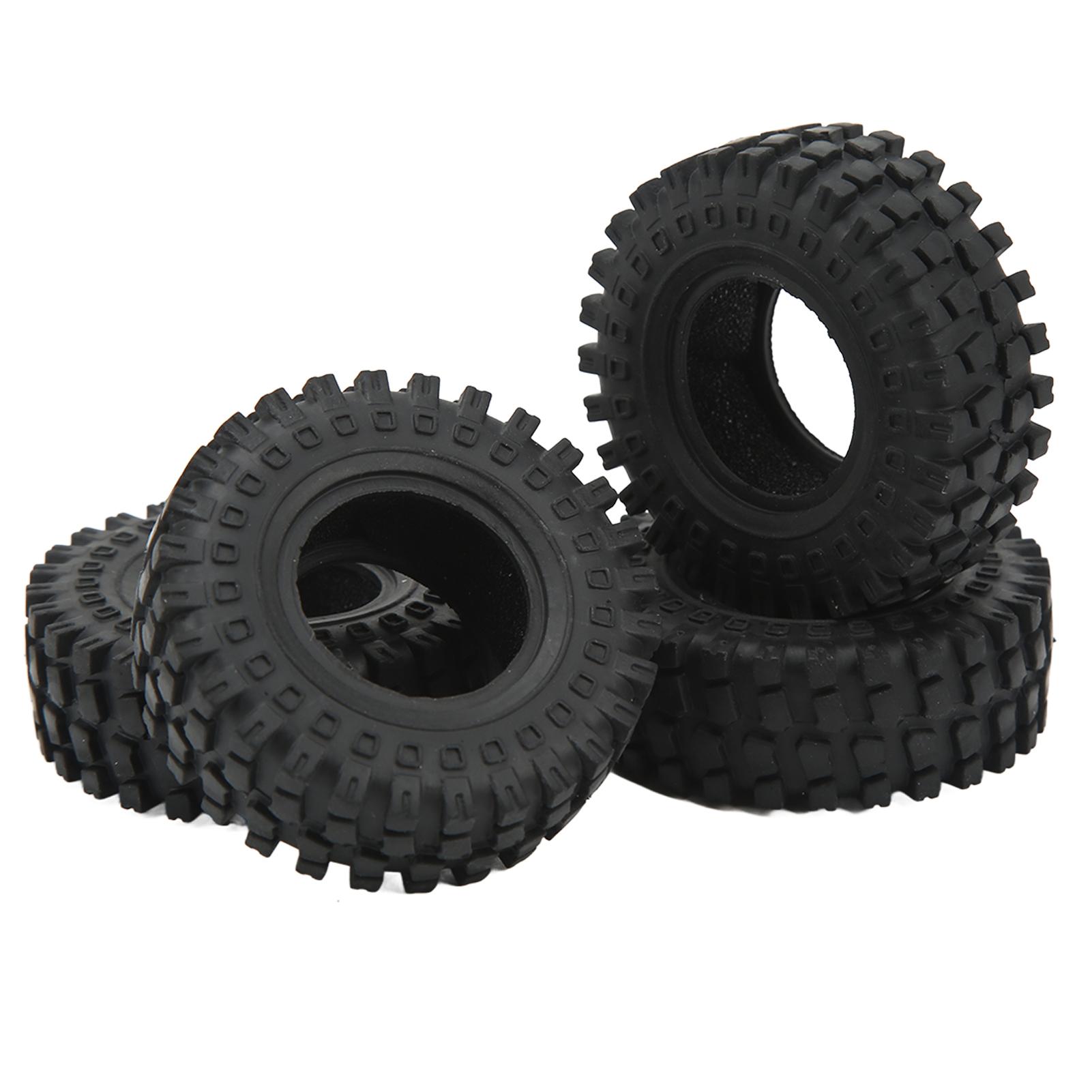 

4 шт. Гумові шини 1,25 дюйма RC Аксесуари для AXIAL 124 SCX24 для FMS 124 FCX24