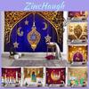 High-quality Eid Mubarak Tapestry Wall Decor With Multi Color Options For Ramadan