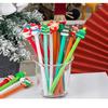 10/20Pcs Christmas Gel Ink Pens Deer Snowman Santa Claus Design Kids Gel Pens School Supplies Christmas Party Favors