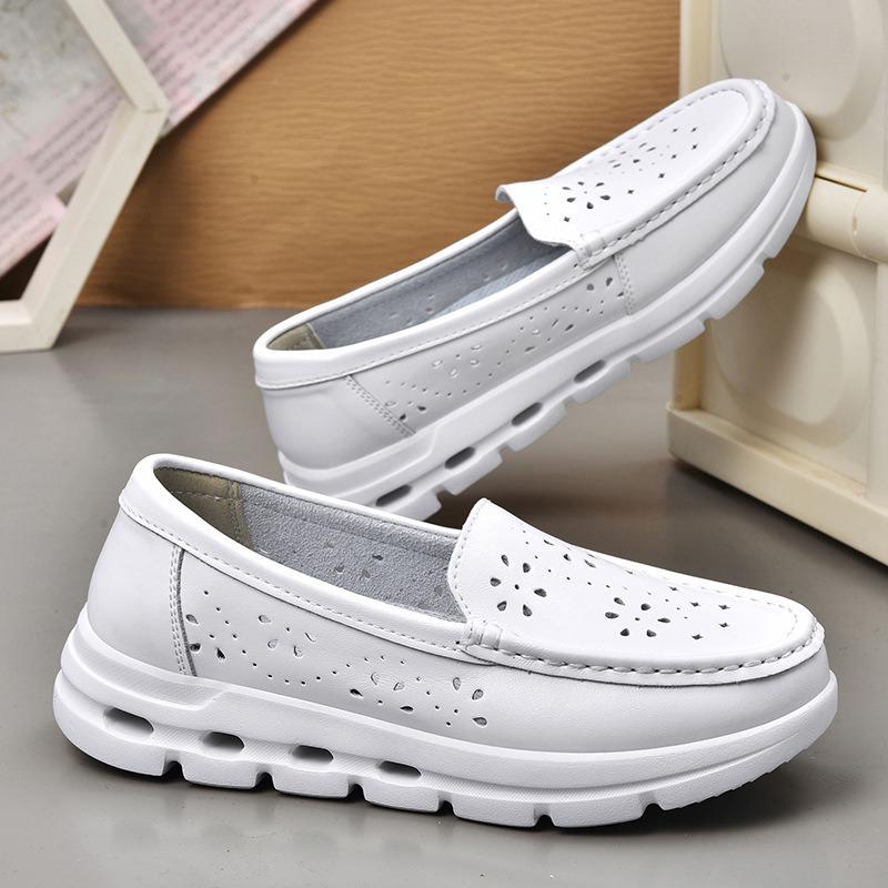 New Nurse Shoes Women's Casual Soft Sole Heightened Breathable Not Tired Feet Non-slip Medical White Shoes Women