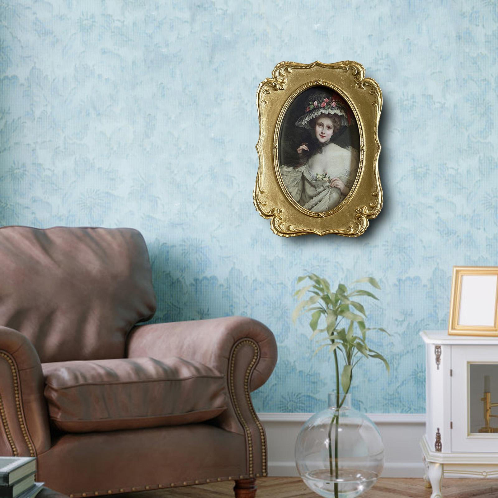 

Фоторамка из античной смолы, держатель для фотографий, настенные рамки, настольная рамка 6inches