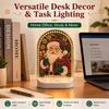 USB plug-in DIY Christmas pearl diamond painting night light snowman