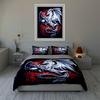 Silver Dragon Design Bedding Duvet Cover Sets Duvet Covers Pillowcases Gifts (1 * Duvet Cover 2 * Pillowcases, Without Duvet Insert)