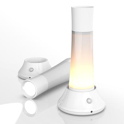 [4-in-1 Katastrophenvorsorge] Sensorleuchte, Taschenlampe, Nachtlicht, Wiederaufladbar, Bewegungssensor, Abnehmbar, mit Magnet, Tischlampe, Umgebungslicht