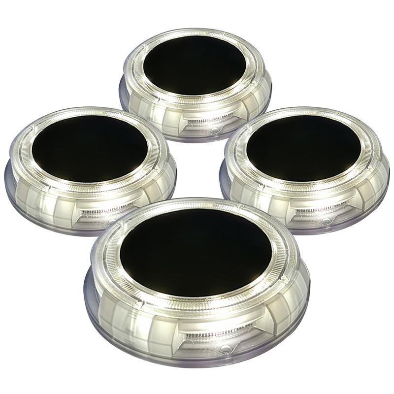 Solar Deck Lights Outdoor With Decorative Colors Led Garden Landscape Fence Ground Lighting