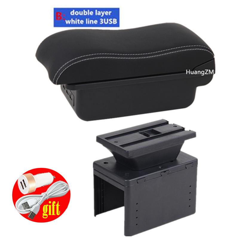 For Citroën C3 aircross Armrest box For Citroen C3 Car Armrest Center Storage box Interior Retrofit car accessories