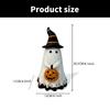 Cute Ghostly Pumpkin Figures Ornament for Halloween Quality Crafted Resin Ghost Figures Decoration for Home & Office