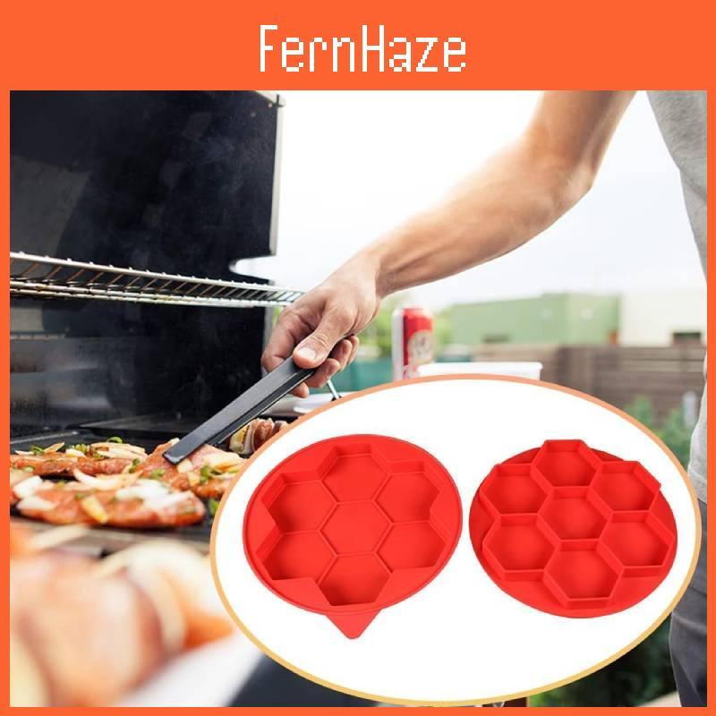 Versatile Eight Cavity Silicone Hamburger Patty Maker For Homemade Burger Delights