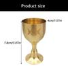 Handcrafted Brasses Goblet With Moon And Star Pattern Pentagrams Chalice Perfect For Ceremonies And Display