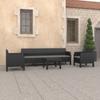 Day and Night - Day and Night Garden Furniture Set 4 Pieces Cushions PP Rattan Anthracite Gray
