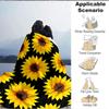 1pc Sunflower Pattern Blanket Warm, Cozy, And Soft, Suitable for Sofas, Beds, Cars, And Office Use.Perfect for Camping And Travel, Making It a Great G