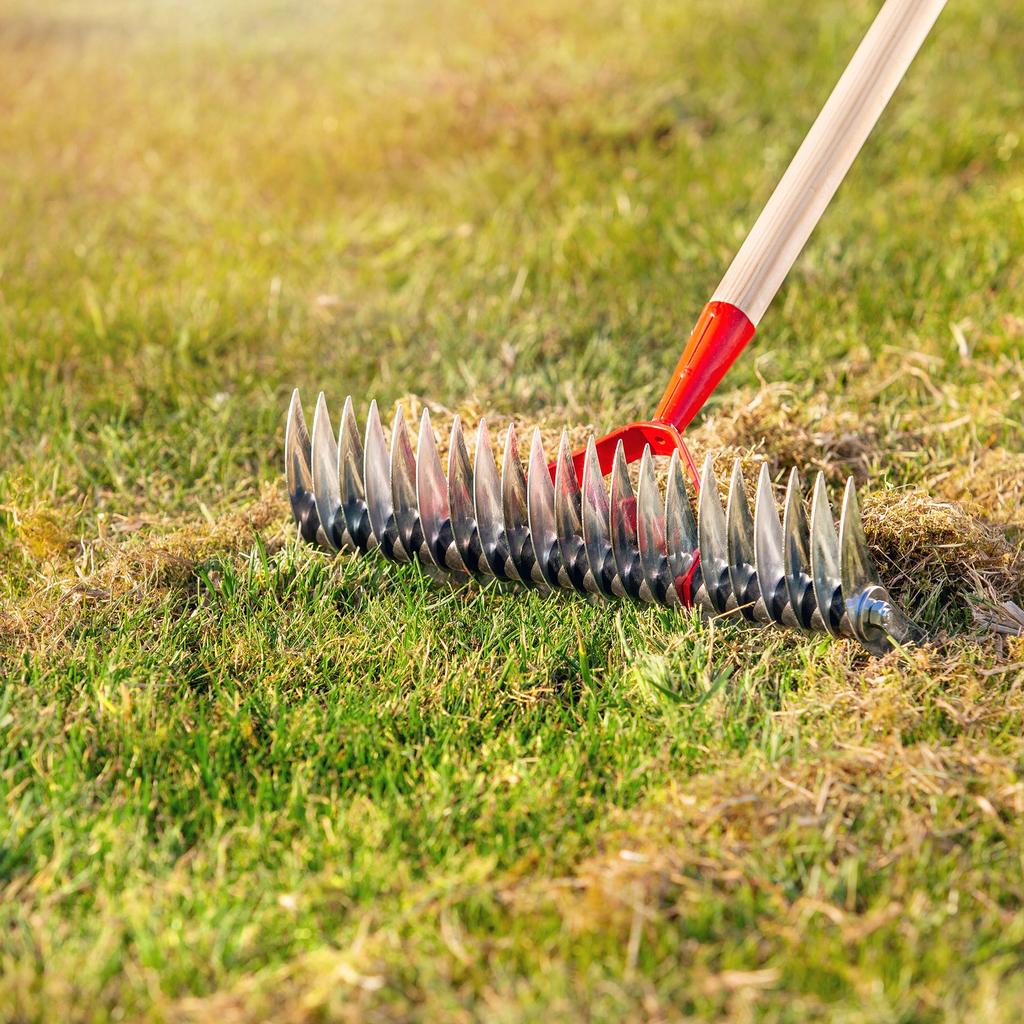 KADAX Aerator Wertykulator Ręczny Do Trawy Trawnika Dwustronny metal Bez Trzonka