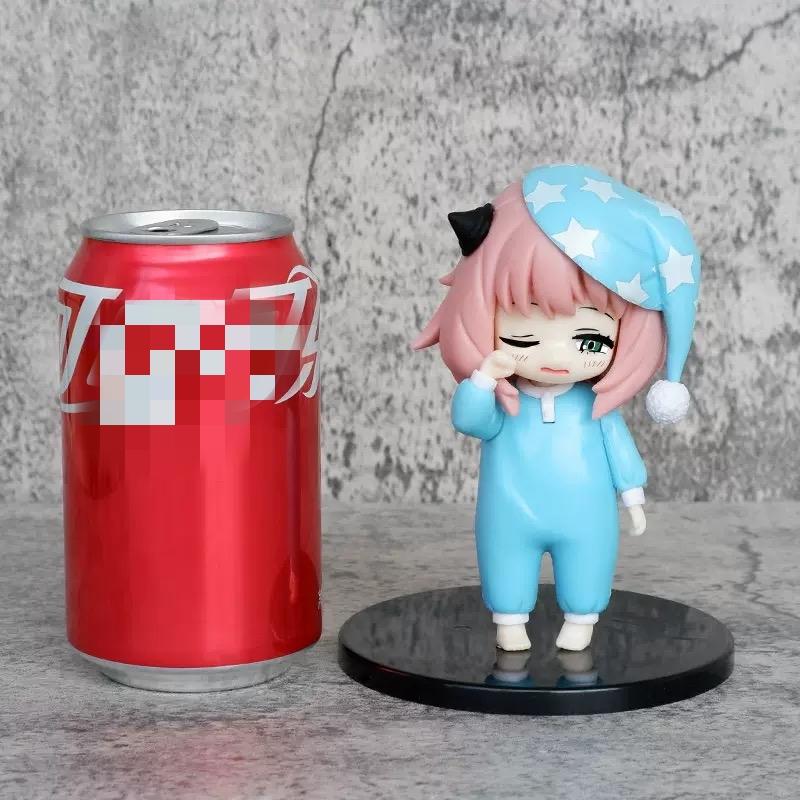 SPYxFAMILY Anime Figure Anya Forger With Sleepcoat Kawaii Model PVC Action Figure Ornaments Statue Dolls Toys Christmas Gifts