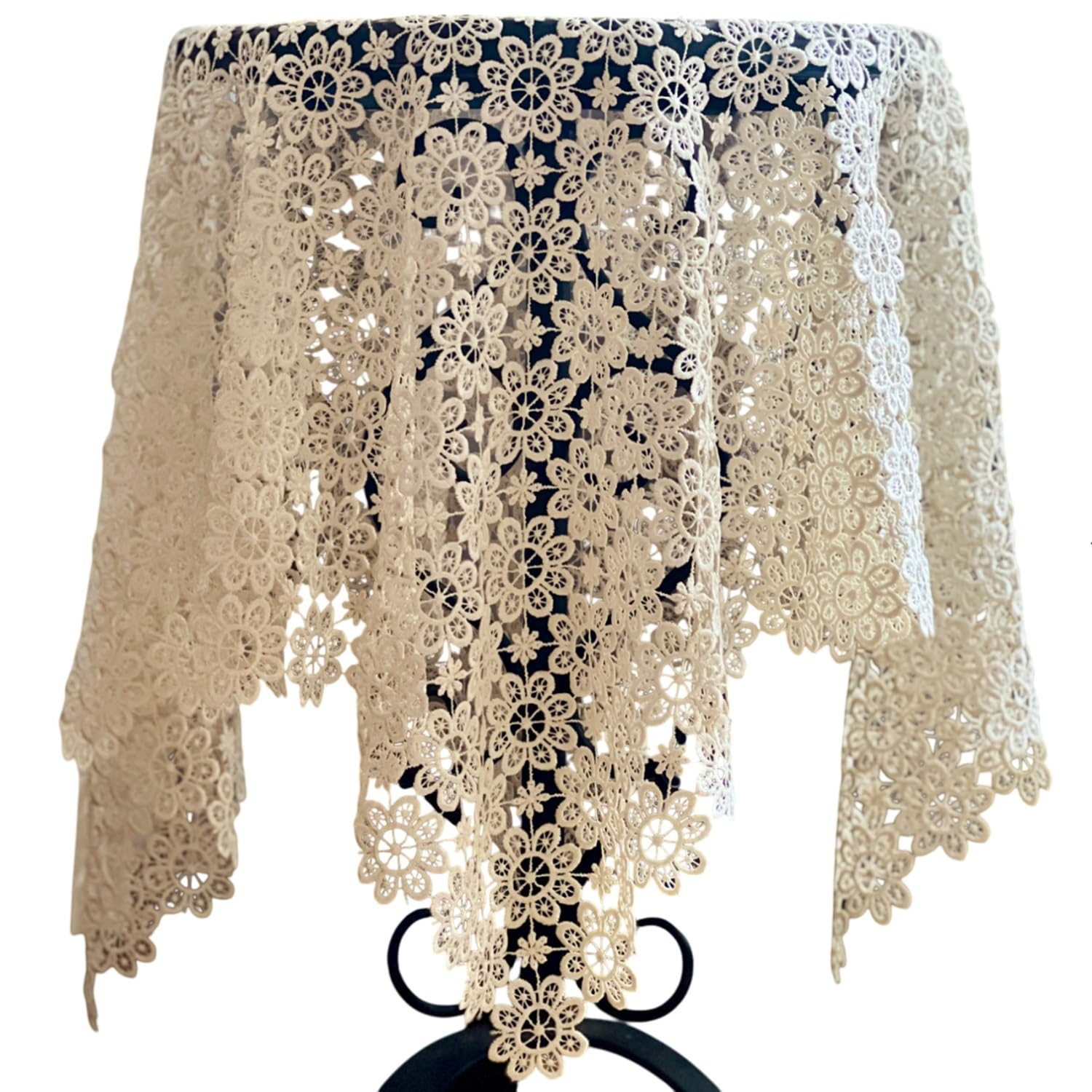 

Vivienne Westwood Tablecloth 90 x 90 cm Gold - All Lace Series, Lace Embroidery, Table Center, Table Runner WK10125N1/GD