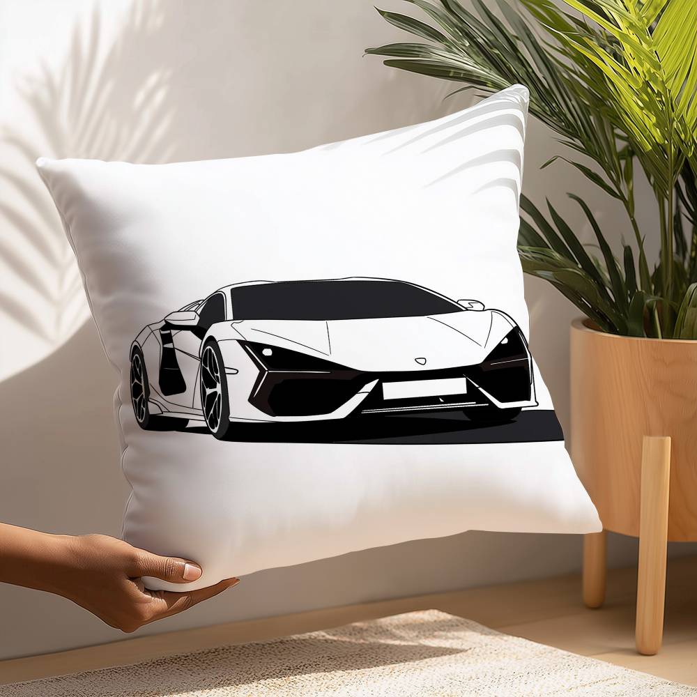 SuperCars-L-LamborghiniS Pillow Case Plush Fabric Soft  Pillowcase Double Sided Print Cushion Cover Household Gifts