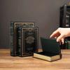 English wooden fake book Art Ornaments Luxury European retro fake book storage box Photography props home decoration Accessories