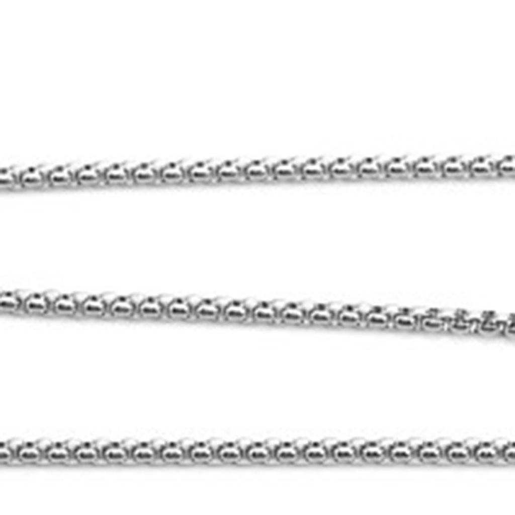 Unisex Halskette Schlicht Modisch Exquisit Edelstahl Halskette für Männer Frauen Silber