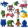 Tung Tung Sahur Conjunto de Figuras de Anime 3D Monstro Híbrido Criativo Brinquedo Modelo Decoração Presente para Crianças Estátua Miniatura de PVC Colecionável