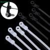 Releasable Black Plastic Cable Ties - Adjustable Self-Locking Zip Ties for Organizing Wires, Cables & DIY Projects