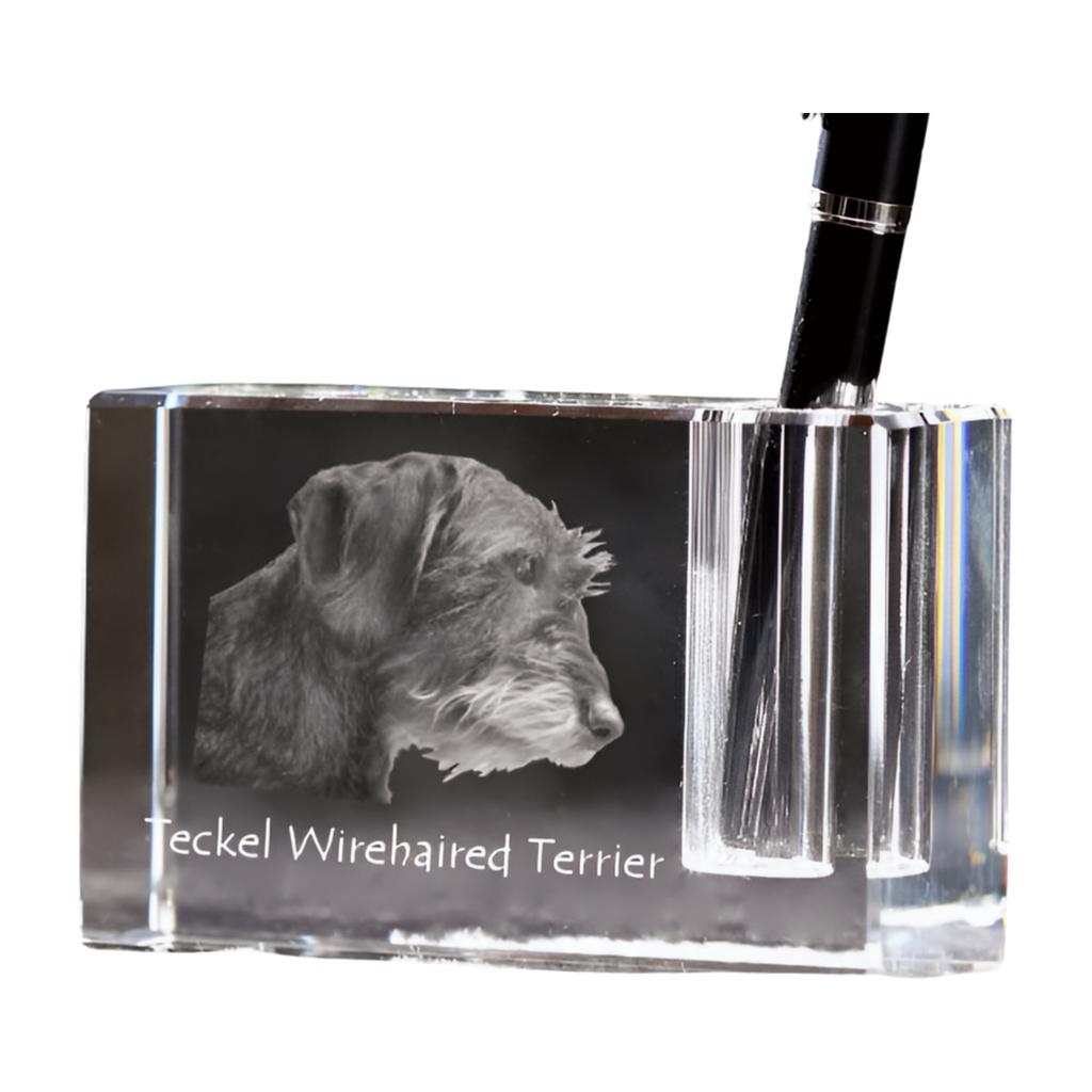 Dachshund I – Pen stand, crystal organiser with dog photo | Art-Dog