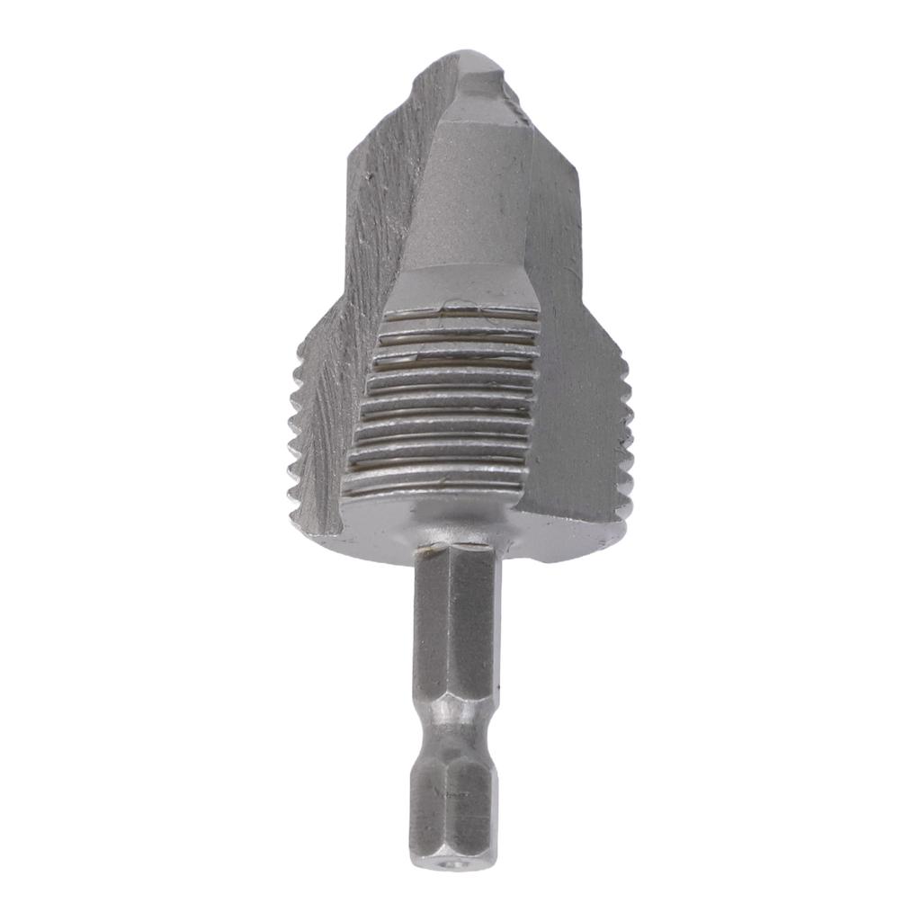 Three Blade Thread Drill Bit 3in1 with Hex Handle for Pipe Repair Usage