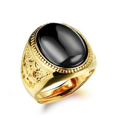 Luxury Men's Agate Ring , Adjustable Men's Luxury Rings