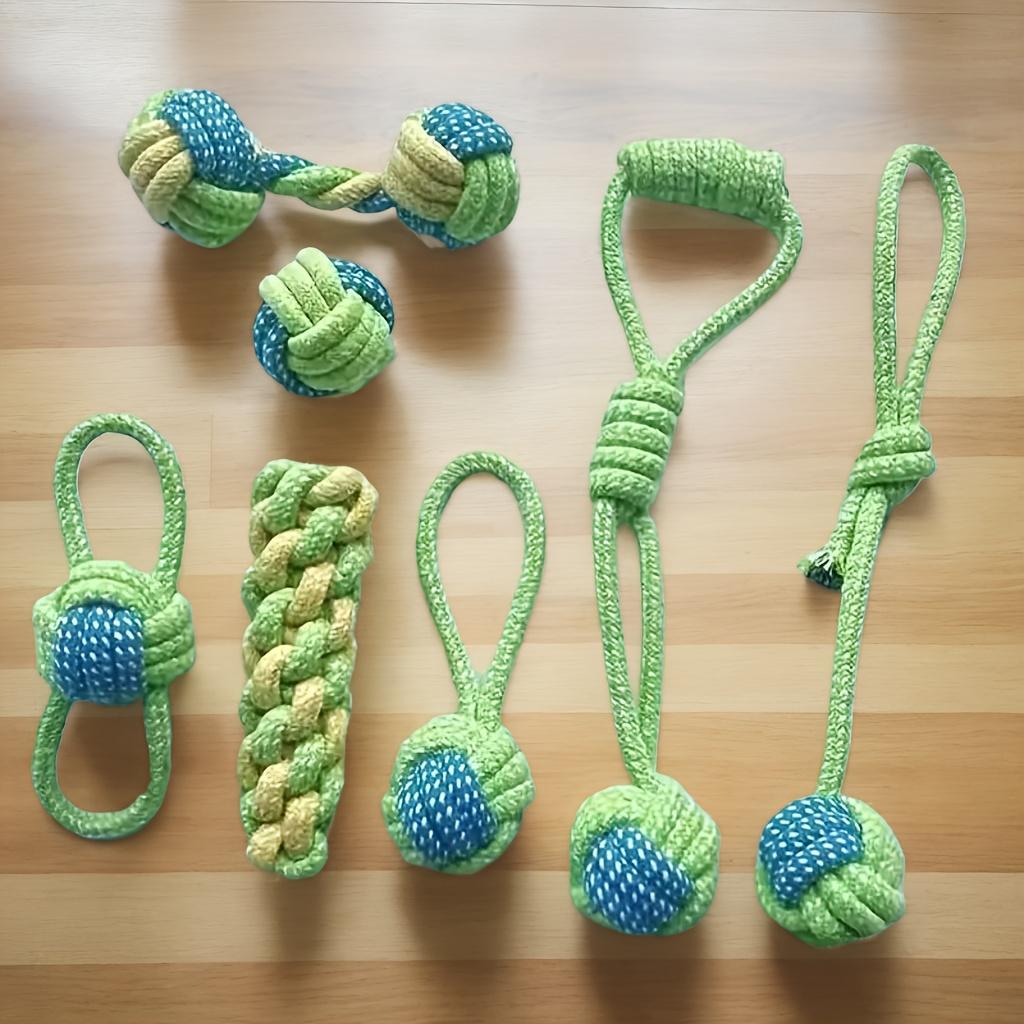 durable training interactive dog rope toy, suitable for all sizes of dogs, grinding rope for cleaning teeth