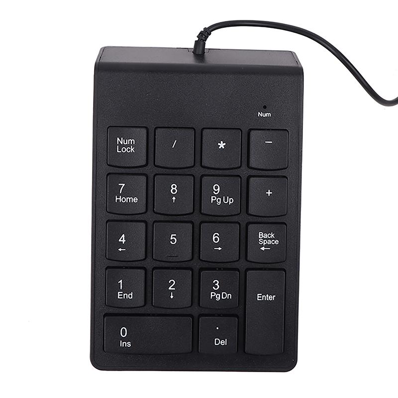 1Pc Universale Tastierino Numerico Usb Wire Mini Tastiera Numerica Per Laptop Desktop Pc Computer Tastiera Numerica 18 Tasti Tastiera
