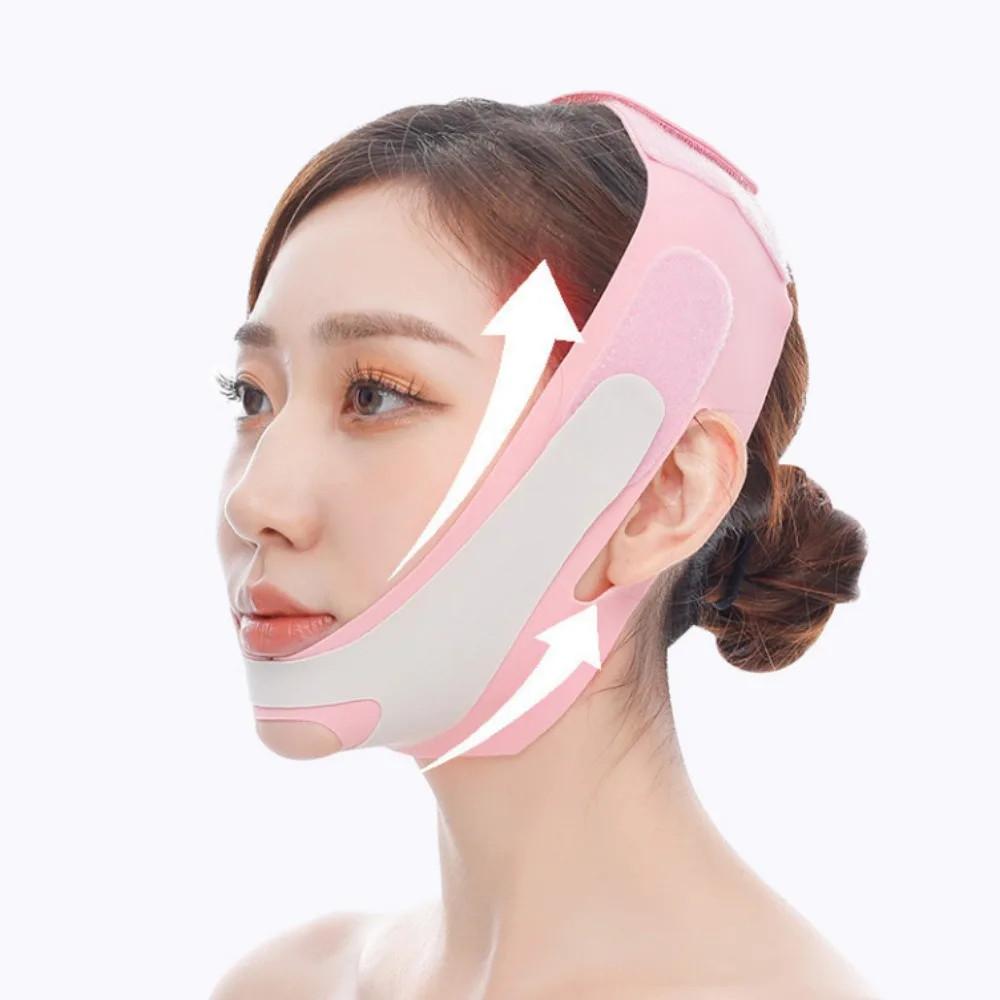 Bandage Elastique Amincissant pour le Visage Ceinture de Lifting Facial V Line Shaper pour le Visage Réduit le Double Menton Anti-Rides Outil de Beauté pour Soin de la Peau