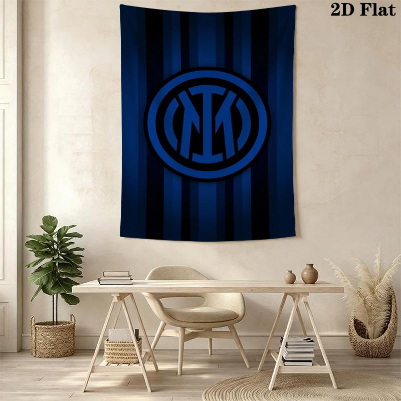 Inter Milan Emblem Wallpaper Bedding 1 Duvet Cover 2 Pillowcase Without Core Duvet Cover And Pillowcase Soft And Comfortable Bedding Set