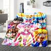 1pc Moonlit Sailor Magic flannel Blanket for Super Soft Cute Comfort Blanket for Travel Bedding Couch Sofa Blanket Y73025