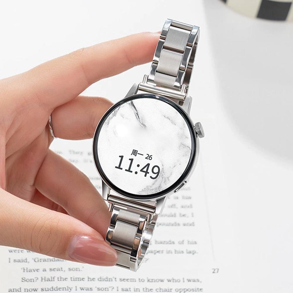 Women Slim Strap for Huawei Watch GT4/5 41mm 5Pro 46mm Stainless Steel Bracelet for Samsung Galaxy 7 6 5 4 40mm 44mm Band Correa