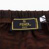 Fendi Zucca Mini Skirt Brown Nylon Women Used