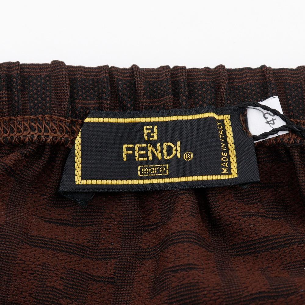 FENDI Zucca Mini skirt Brown Nylon Women Used