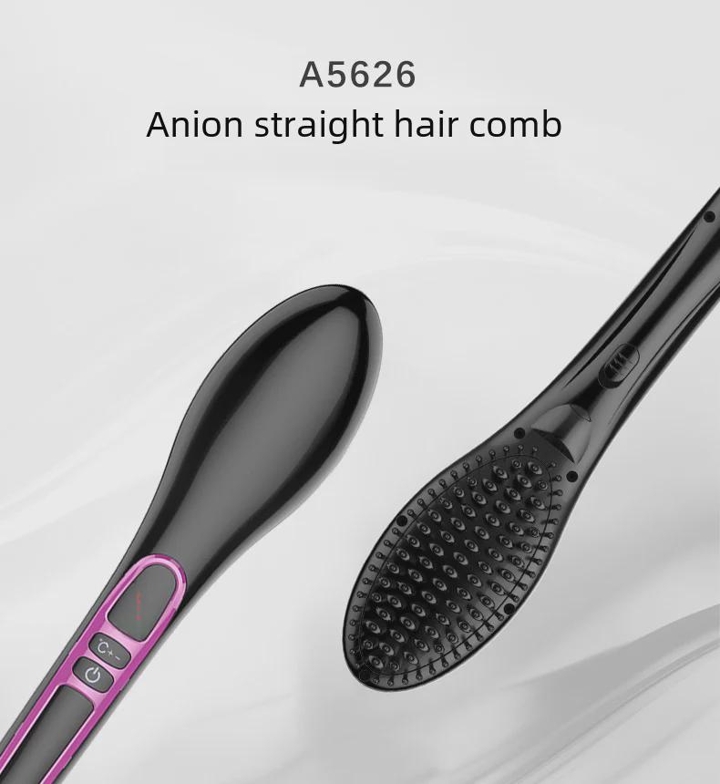 Grenzüberschreitender Ionischer LCD Elektrischer Haarglättungskamm - Schnell & Haarschonend