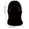 Cycling Windproof Face Mask, Autumn and Winter Hat, Scarf with Fleece for Cold Protection and Warmth, Electric Bike Hood