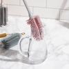 Domestic silicone bottle brush for cleaning baby bottles, thermoses, and tumblers
