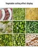 Commercial Multifunctional Vegetable Cutter: Automatic Chopping and Slicing for Chives, Scallions, Radishes, and More