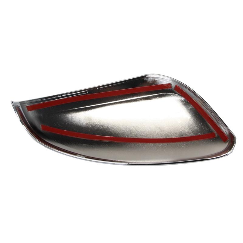 2Pcs Chrome Car Side Rearview Mirror Cover Trim For Peugeot 2008 Side Door Wing Cover Accessories