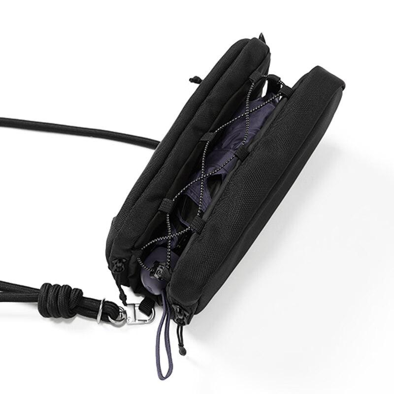 SANWA SUPPLY Schultertasche, Umhängetasche, Verschleißfeste Outdoor Sporttasche, Schwarz