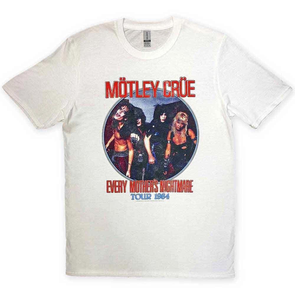 Motley Crue  Every Mother s Nightmare  White T shirt - NEW 2XL