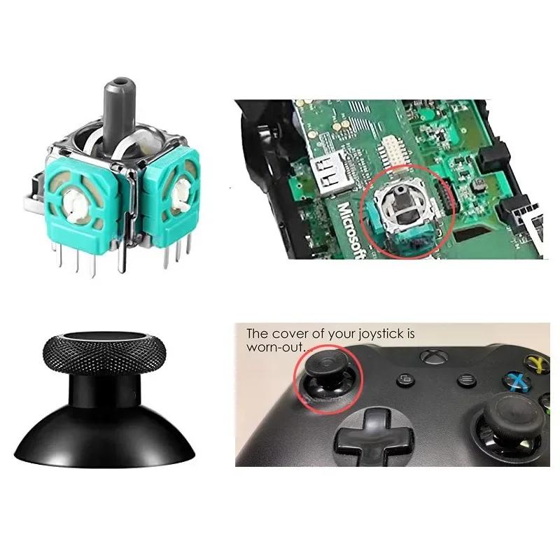 Replacement Joystick for Xbox One Xbox Series S Controller 3D Analog Thumbsticks Repair Parts Kit T6 T8 Screwdriver Accessory