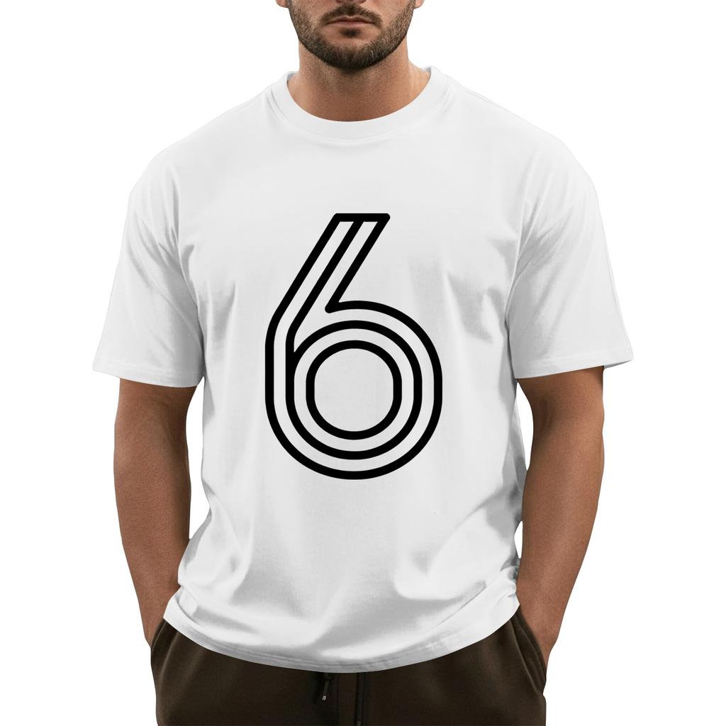 Men's Printed Short Sleeve T-Shirt Men's Loose Casual Short Sleeve Top