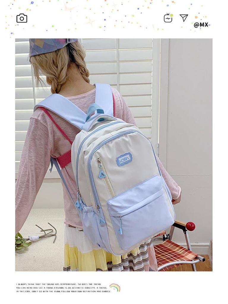 HR 2025 High-End Backpack: Stylish, Large Capacity Laptop Schoolbag for Female College Students, Perfect for Short & Long Distance Travel
