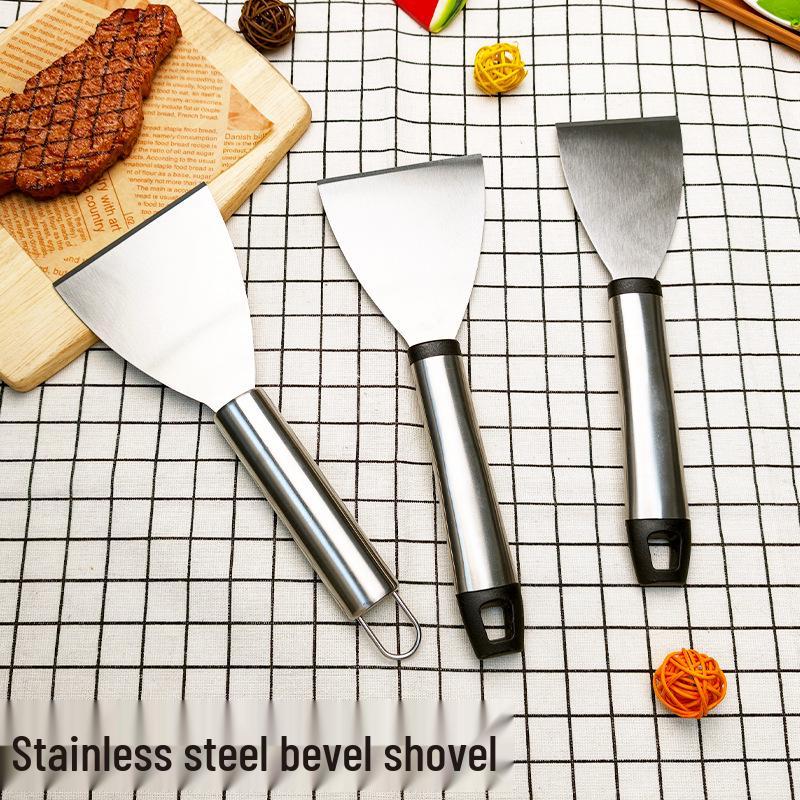Versatile Stainless Steel Angled Spatula for Pancakes, Eggs, Flatbreads & Grilling